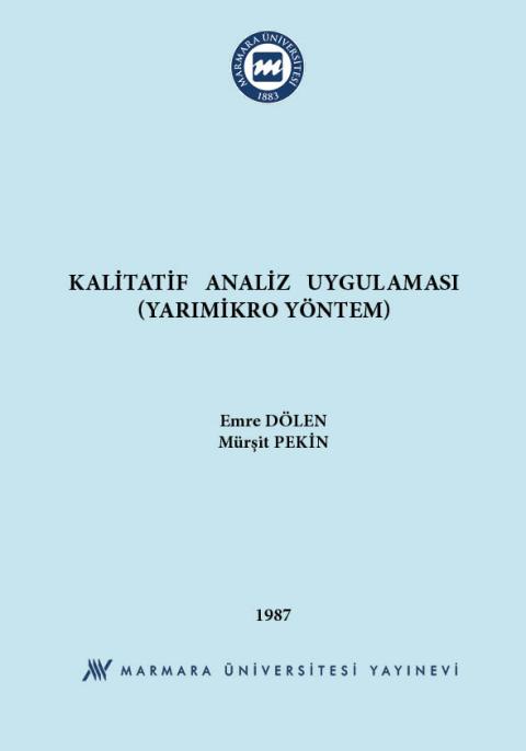 Kalitatif Analiz Uygulaması (Yarımikro Yöntem)